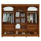 Conjunto De Guarda-roupa 3 Portas 4 Gavetas Nice Com Espelho