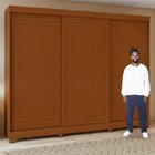 Conjunto De Guarda-roupa 3 Portas 4 Gavetas Nice Com Pés e Cô