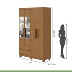 Conjunto De Guarda-roupa 4 Portas 2 Gavetas Zeus Com Espelho