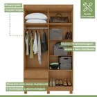 Conjunto De Guarda-roupa 4 Portas 2 Gavetas Zeus Com Pés e Cô