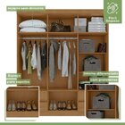 Conjunto De Guarda-roupa 6 Portas 4 Gavetas Zeus Com Espelho