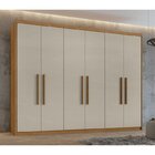 Conjunto De Guarda-roupa 6 Portas Áries E Cômoda Da Vinci Com