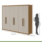 Conjunto De Guarda-roupa 6 Portas Áries E Cômoda Toronto Amên