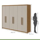 Conjunto De Guarda-roupa 6 Portas Áries E Cômoda Toronto Amên