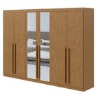 Conjunto De Guarda-roupa 6 Portas Com Espelho Bertha Com Cômo