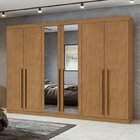 Conjunto De Guarda-roupa 6 Portas Com Espelho Bertha Com Cômo