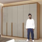 Conjunto De Guarda-roupa 6 Portas Imperatore Com Cômoda Toron