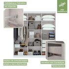 Conjunto De Guarda-roupa 6 Portas Jazz E Cômoda Toronto Branco