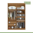 Conjunto De Guarda-roupa Alonzo 4 Portas Com Espelho E Cômoda