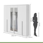 Conjunto De Guarda-roupa Alonzo Com Espelho E Cômoda Da Vinci