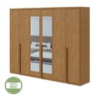 Conjunto De Guarda-roupa Alonzo Com Espelho E Cômoda Toronto