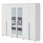 Conjunto De Guarda-roupa Alonzo Com Espelho E Pés E Cômoda Da