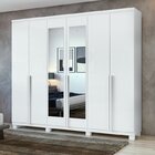 Conjunto De Guarda-roupa Alonzo Com Espelho E Pés E Cômoda Da