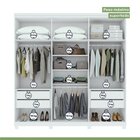 Conjunto De Guarda-roupa Alonzo Com Espelho E Pés E Cômoda Da