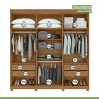 Conjunto De Guarda-roupa Alonzo Com Pés E Cômoda Toronto Amên