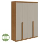Conjunto De Guarda-roupa Alonzo E Cômoda Toronto Amêndoa Clea
