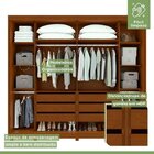 Conjunto De Guarda-roupa Casal 2 Portas 6 Gavetas 100% Mdf To
