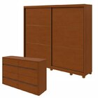 Conjunto De Guarda-roupa Casal 2 Portas 6 Gavetas 100% Mdf To