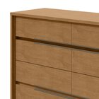 Conjunto De Guarda-roupa Casal Loop 6 Portas e Cômoda 8 Gavet