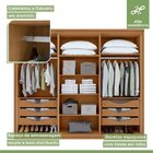 Conjunto De Guarda-roupa Casal Solaris 6 Portas Com Vidro 100