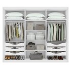 Conjunto De Guarda-roupa Casal Solaris 6 Portas Com Vidro 100