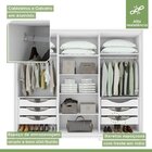 Conjunto De Guarda-roupa Casal Solaris 6 Portas Com Vidro E P