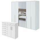 Conjunto De Guarda-roupa Com Espelho 6 Portas Imperatore Com