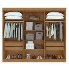 Conjunto De Guarda-roupa Com Espelho Bertha Com Cômoda Da Vin