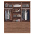 Conjunto De Guarda Roupa E Armário Ártico Jatobá Areia