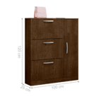 Conjunto De Guarda Roupa E Sapateira Coutos Malbec