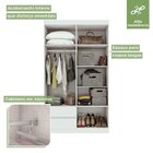 Conjunto De Guarda-roupa Solteiro 4 Portas 2 Gavetas Zeus e C