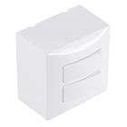 Conjunto de Interruptor Duplo Simples Sistema Brava Iriel