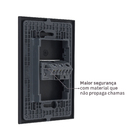 Conjunto de Interruptor Simples 10A 4X2 Preto Pial Plus+ Legrand