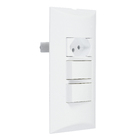 Conjunto de Interruptor Simples 10A Branco Brava! Iriel