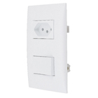 Conjunto de Interruptor Simples 10A Branco Impéria Iriel