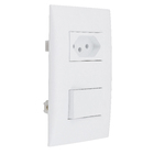 Conjunto de Interruptor Simples 10A Branco Impéria Iriel
