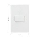 Conjunto de Interruptor Simples 10A Branco InovaPro Alumbra