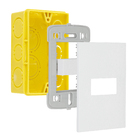 Conjunto de Interruptor Simples 10A Branco InovaPro Alumbra