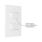 Conjunto de Interruptor Simples 10A Branco InovaPro Alumbra