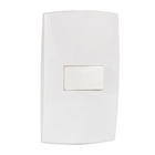 Conjunto de Interruptor Simples 10A Branco Lille Lexman