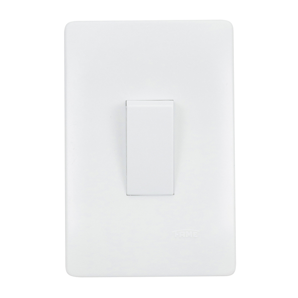Conjunto de Interruptor Simples 16A/250V Branco Habitat Fame