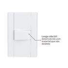 Conjunto de Interruptor Simples 16A/250V Branco Modulare Fame