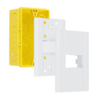 Conjunto de Interruptor Simples 16A/250V Branco Modulare Fame