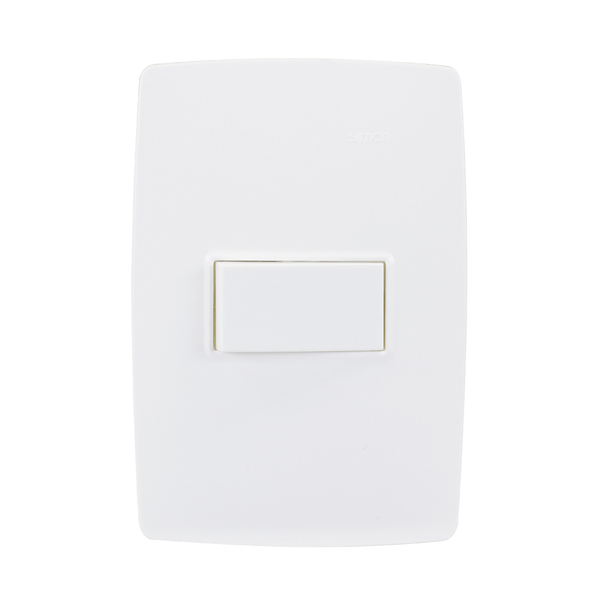 Conjunto de Interruptor Simples Branco S30 Simon