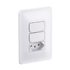 Conjunto de Interruptor Simples Branco Zeffia Pial Legrand