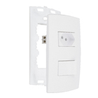 Conjunto de Interruptor Simples com Tomada Energia 10A Branco Lille Lexman