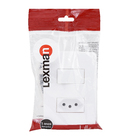 Conjunto de Interruptor Simples com Tomada Energia 10A Branco Lille Lexman