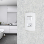 Conjunto de Interruptor Simples com Tomada Energia 10A Branco Lille Lexman