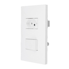Conjunto de Interruptor Simples com Tomada Branco S35 Simon