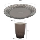 Conjunto De Jantar 12 Peças Jogo Copos Pratos Mesa Cozinha -